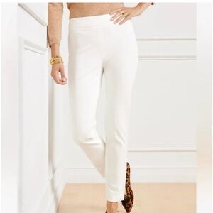 Talbots Chatham Ankle pants in white- worn a few times-99.50 retail‎
